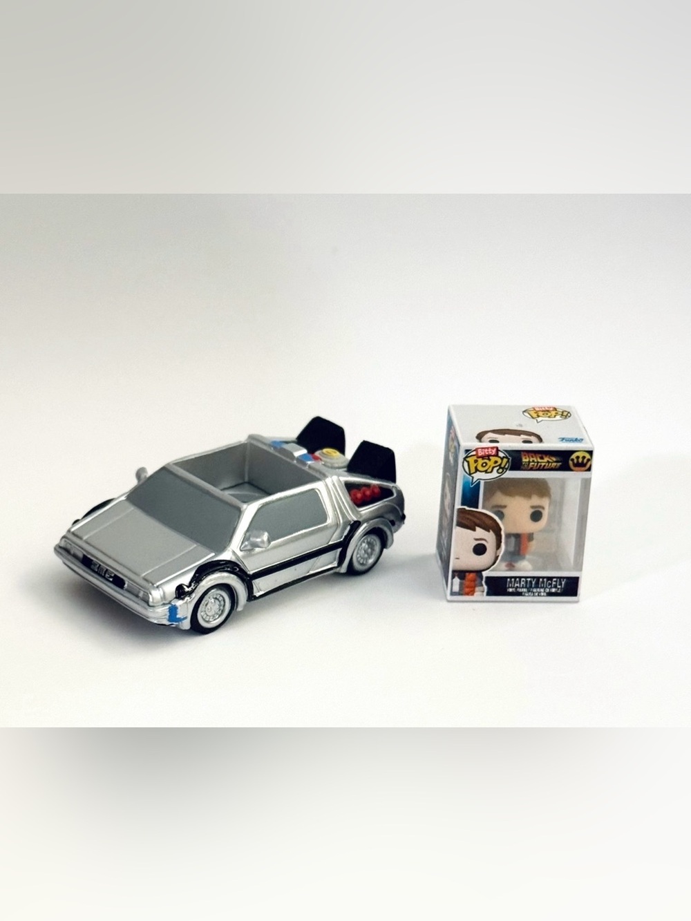 Back to the Future Bitty POP! Rides Marty McFly & Time Machine Vinyl Figure